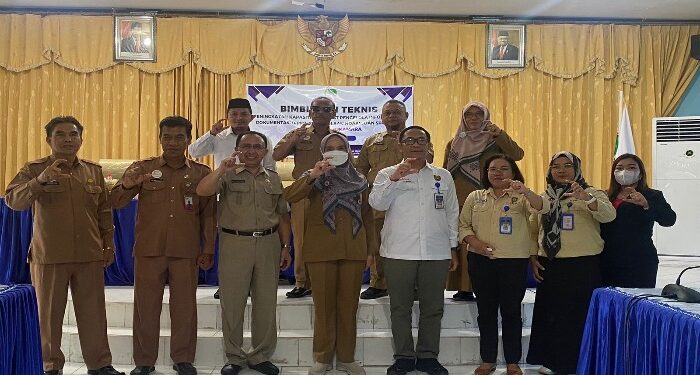 FOTO: AKH/MATAKALTENG - Bimtek pejabat pengelola informasi dan dokumentasi (PPID) dan Pengelolaan Hoax SP4N-Lapor.