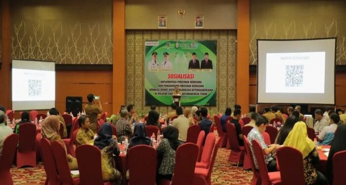 Foto: IST/MATA KALTENG - Sosialisasi implementasi perizinan berusaha oleh DPMPTSP Kotim, 7 Mei 2024.