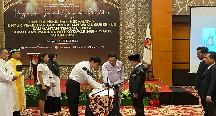 Foto: DIAN/MATA KALTENG - Penandatanganan fakta integritas oleh PPK Kotim, 16 Mei 2024.