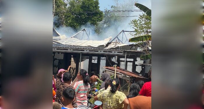 FOTO: IST/MATAKALTENG - Rumah warga Desa Ramban yang mengalami kebakaran hingga rata dengan tanah. Kamis, 23 Mei 2024.