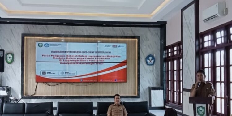 FOTO: DOK/MATA KALTENG - Sosialisasi Perdirjen GTK 4831 Tahun 2023 tentang Peran Pengawas Sekolah dalam Implementasi Kebijakan Merdeka Belajar.