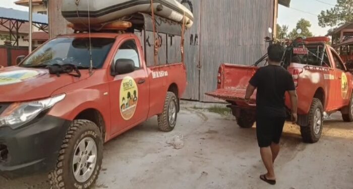 Foto: BPBD/MATA KALTENG - Tim BPBD yang berangkat ke lokasi banjir di Kecamatan Antang Kalang, 27 Mei 2024.