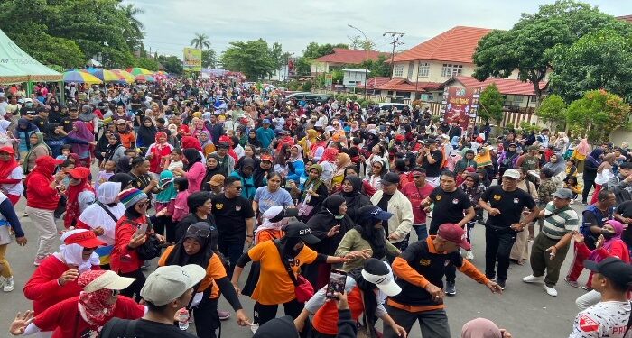 Foto: DOK/MATA KALTENG - Jalan sehat jelang Pemilu oleh KPU Kotim beberapa waktu lalu.