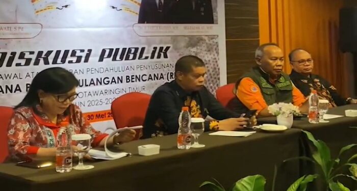 Foto:IST/MATA KALTENG - Rapat awal penyusunan dokumen penanggulangan bencana daerah tahun 2024 di Kotim, 30 Mei 2024.