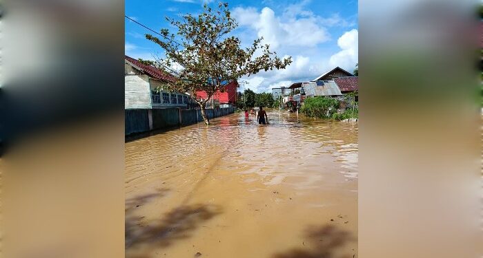 Foto: IST/MATA KALTENG - Banjir yang terjadi di Desa Tumbang Langkai, Kecamatan Suling Tambun, Seruyan.