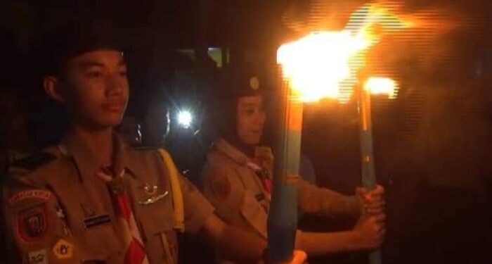 Foto: DOK/MATA KALTENG - Pawai obor Kwaran Baamang menyambut Idul Adha pada tahun 2023.