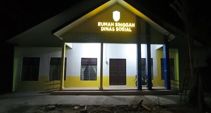 Foto:IST/MATA KALTENG - Rumah singgah yang disediakan Dinsos Kotim di Mentawa Baru Hulu, Kecamatan Mentawa Baru Ketapang, Kotim.