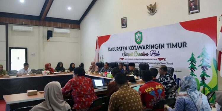 FOTO: IST/MATA KALTENG - Rapat evaluasi Smart city tahap I di Kotim belum lama ini.