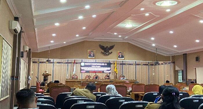 Foto:DIAN/MATA KALTENG - Rapat paripurna pemandangan umum fraksi DPRD Kotim tentang Raperda pertanggung jawaban pelaksanaan APBD tahun anggaran 2023, 10 Juni 2024.
