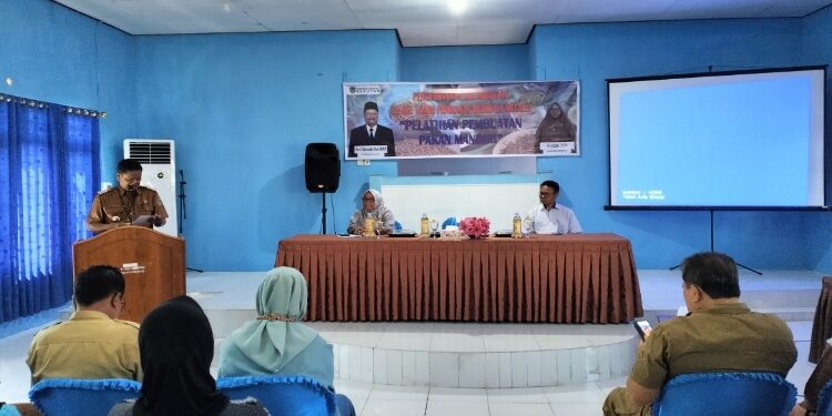 FOTO: ALDI/MATA KALTENG - Suasana saat pelatihan Pokkanri yang dihadiri dan dibuka langsung oleh Pj Bupati Seruyan, Djainuddin Noor di Aula Diskan setempat, Selasa 11 Juni 2024.