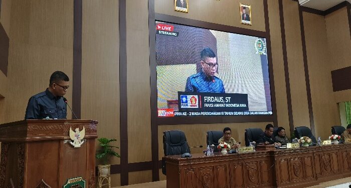FOTO: MATAKALTENG - Juru Bicara Fraksi Partai PAN, Firdaus.