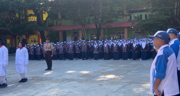 Foto: DOK/MATA KALTENG - Sejumlah pelajar SMP di SMPN 2 Sampit.