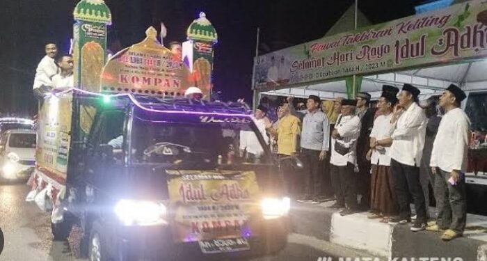 FOTO : DOK MATAKALTENG - Takbir keliling yang digelar Pemkab Kotim saat Idulfitri, beberapa waktu lalu