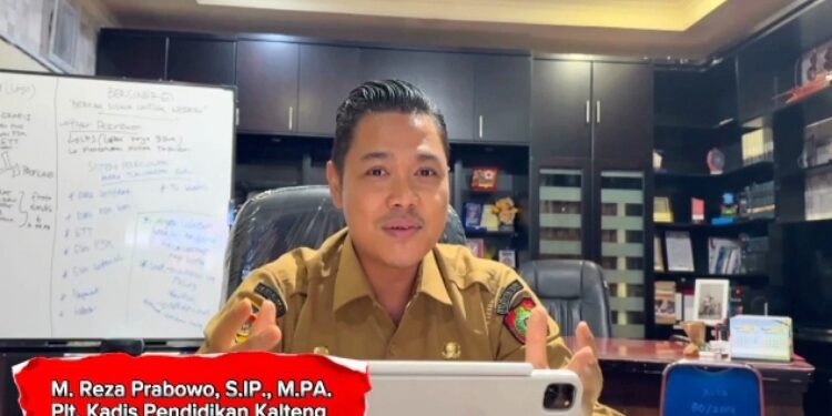 Muhammad Reza Prabowo, Plt. Kepala Disdik Kalteng.