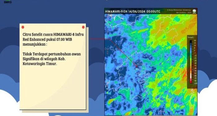 Foto:IST/MATA KALTENG - Infromasi perawanan di Kotim tanggal 14 Juni 2024.