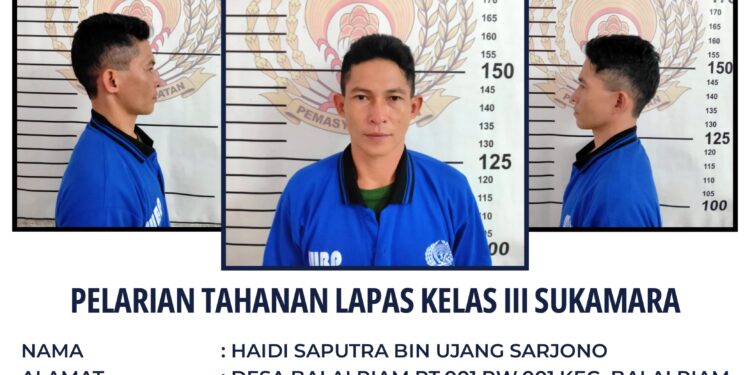 Foto : IST/MATAKALTENG - Tahanan Lapas Kelas III Sukamara yang kabur dan kondisi teralis besi yang sudah dipotong.