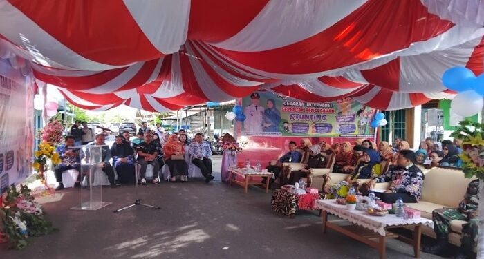 Foto: MATAKALTENG - Kegiatan Pemantauan Pengukuran dan intervensi Stunting digelar di Kelurahan Hilir sper Buntok.