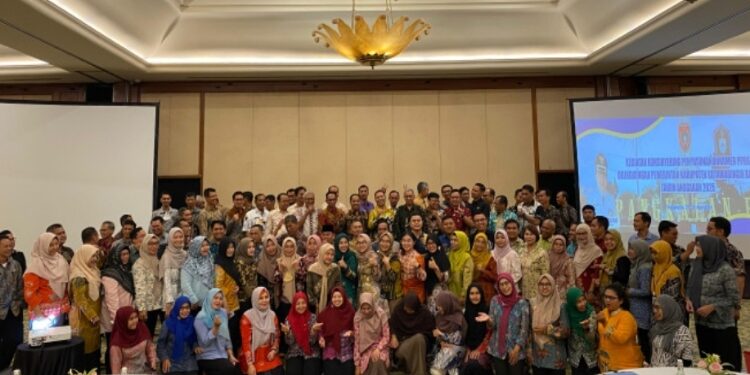FOTO: IST/MATAKALTENG - OPD dilingkup pemerintah kabupaten Kobar menggelar konsinyering PPRG di Ballroom Hyat Regency Yogyakarta, Senin 29 April 2024.