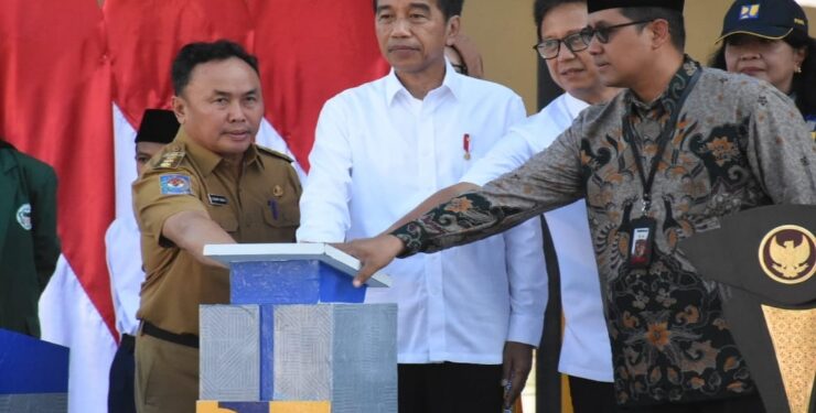 FOTO : IST/MATAKALTENG - Jokowi Resmikan Fasilitas Pendidikan Kalteng di Kampus IAIN Palangka Raya.