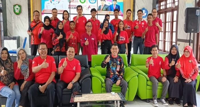 Foto: DIAN/MATA KALTENG - Pelepasan kontingen O2SN jenjang SD dan SMP ke tingkat Provinsi Kalteng di Aula Dinas Pendidikan Kotim, 28 Juni 2024.