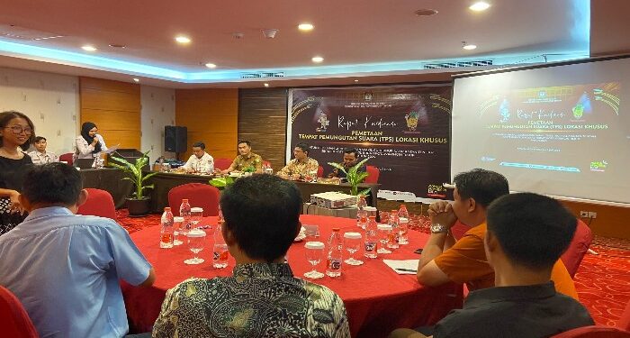 Foto: DIAN/MATA KALTENG - Rapat koordinasi pemetaan tempat pemungutan suara lokasi khusus, Senin 1 Juni 2024.