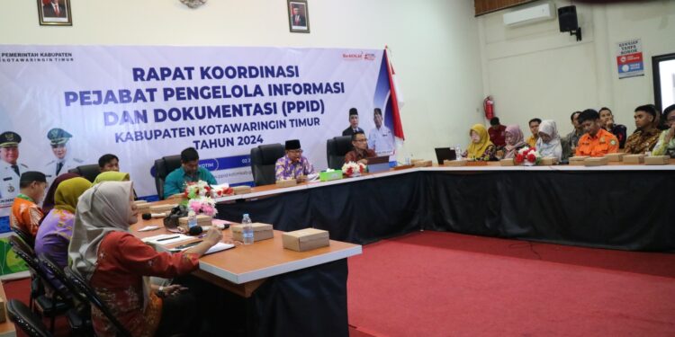 FOTO : IST/MATAKALTENG - Sosialisasi pengisian data arsitektur peta rencana SPBE, Kamis 4 Juli 2024.