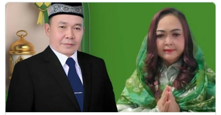 Foto: MATAKALTENG - H. Guru Juana dan Tini Rusdihatie balon bupati dan balon wabup Barsel di pilkada 2024.