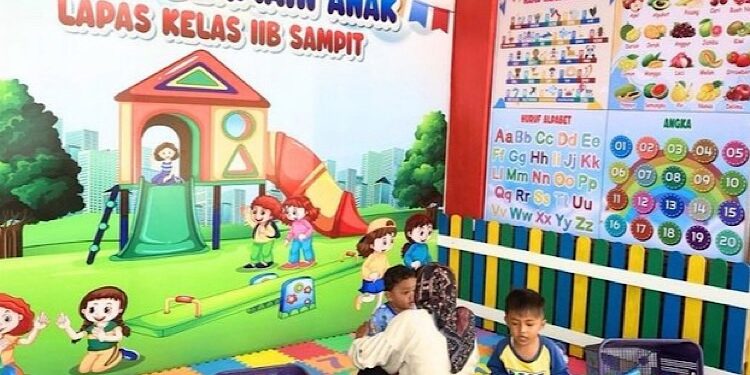 FOTO: IST/MATA KALTENG - Ruang bermain anak yanh disediakan Lapas Kelas II B Sampit.