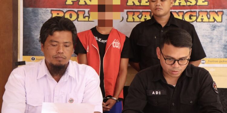 FOTO: MATAKALTENG - Polres Katingan Saat Press Realese kasus tindak pidana persetubuhan anak dibawah umur.