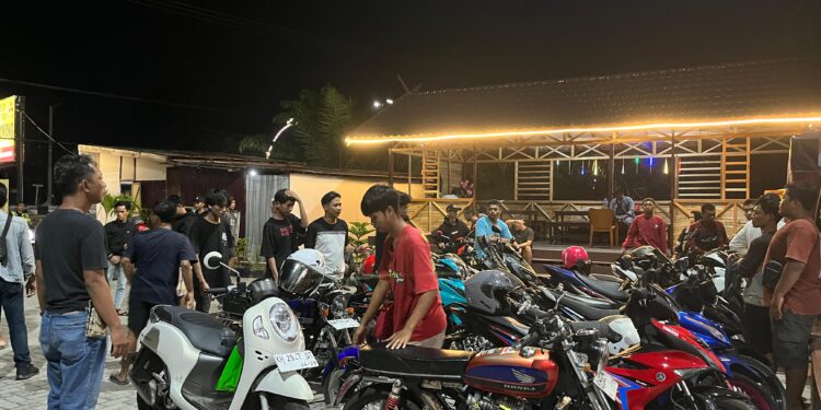 FOTO: AGUS/MATAKALTENG - Kendaraan Balapan liar yang diamankan Polsek Baamang. Sabtu, 20 Juli 2024.
