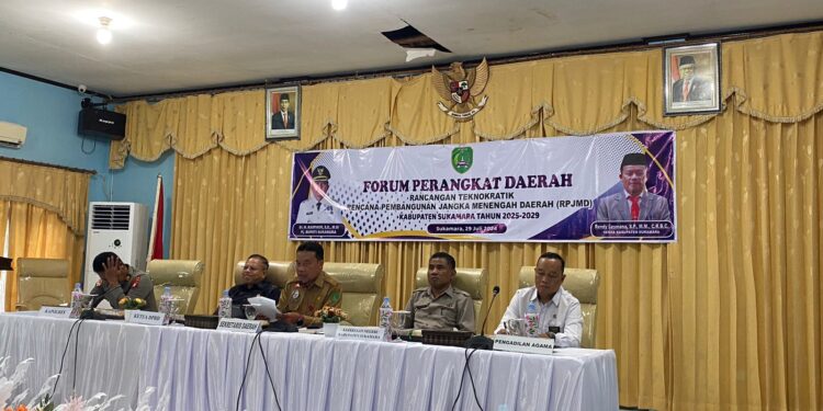 Foto : AKH/MATAKALTENG - Pelaksanaan forum Perangkat Daerah Teknokratik RPJMD di Aula Kantor Bappeda Sukamara.