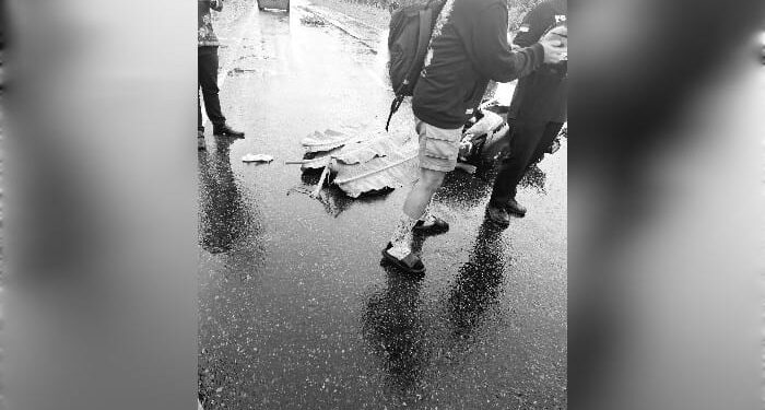 FOTO: MATAKALTENG - Kecelakaan lalu lintas di Jalan Tjilik Riwut Kota Palangka Raya beberapa waktu lalu.