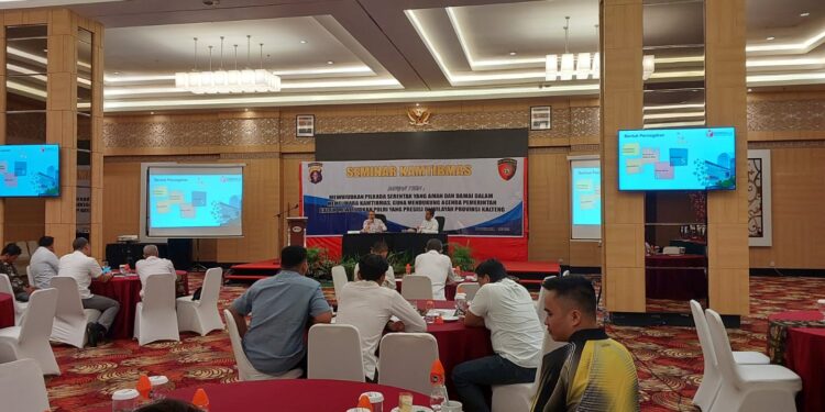 FOTO: RZL/MATAKALTENG - Seminar Kamtibmas oleh Ditintelkam Polda Kalteng.
