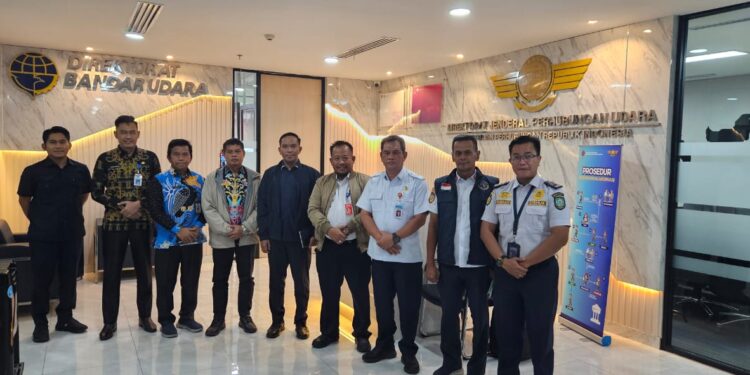 FOTO ; IST/MATAKALTENG - Pemkab Kotim saat mengunjungi Kemenhub, Kamis 1 Agustus 2024.