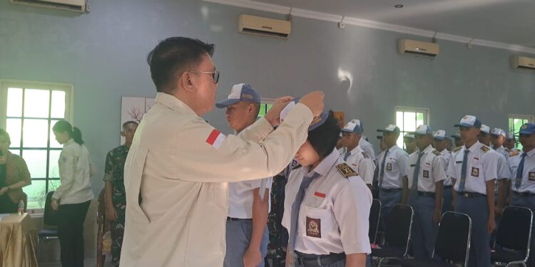 FOTO : DISKOMINFO SANTIK/MATA KALTENG - Suasana pembukaan pemusatan pendidikan dan pelatihan paskibraka tahun 2024, Minggu, 4 Agustus 2024.