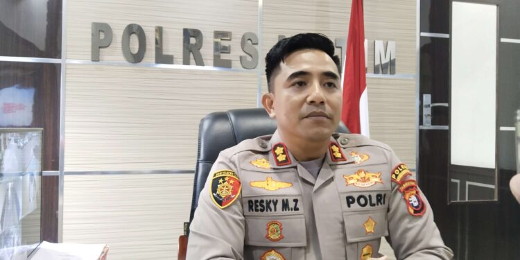 FOTO: AGUS/MATA KALTENG- Kapolres Kotawaringin Timur (Kotim), AKBP Resky Maulana Zulkarnain.