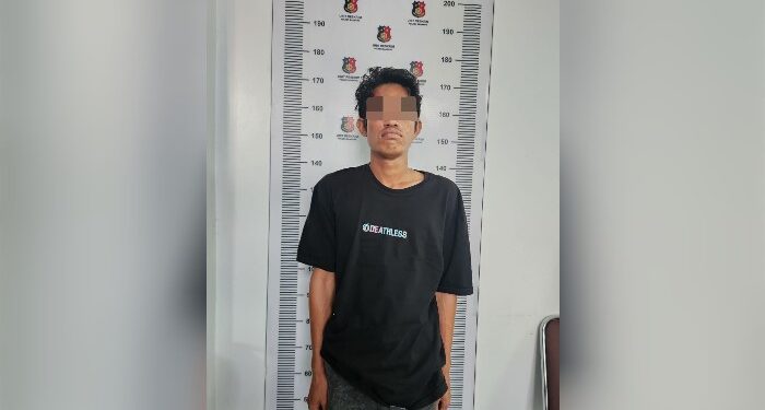 FOTO; IST/MATAKALTENG - IN pelaku pengancaman karena terbakar api cemburu terhadap tentanggnya.