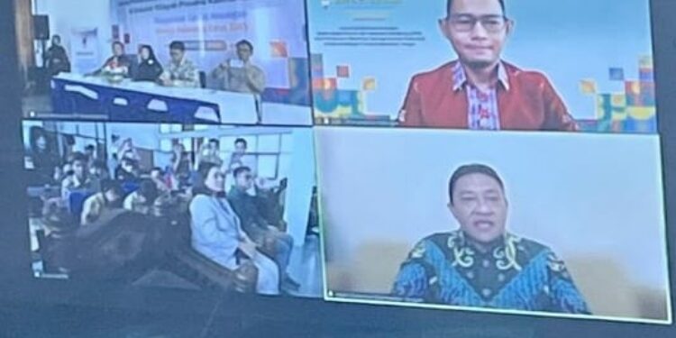 FOTO: IST/MATAKALTENG - Wagub Kalteng H Edy Pratowo hadiri kegiatan Literasi dan Edukasi Keuangan dan Pembukaan Rekening Simpanan Pelajar SLB se Kalteng secara virtual.