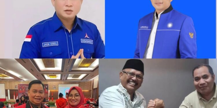 Foto: MATA KALTENG - Tiga pasangan calon Pilkada Kotim yang berpotensi maju.