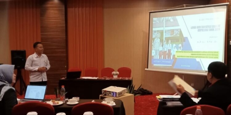 Foto: DISDIK/MATA KALTENG - Persentasi peserta guru berprestasi tingkat Kabupaten Kotim beberapa waktu lalu.