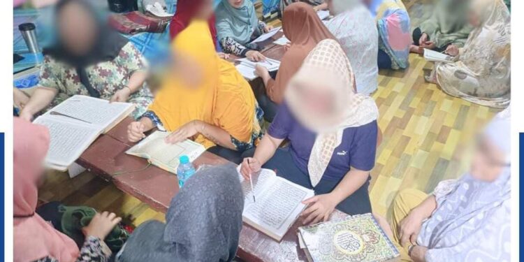 FOTO: IST/MATAKALTENG- Kegiatan keagamaan SBP di Lapas Sampit.