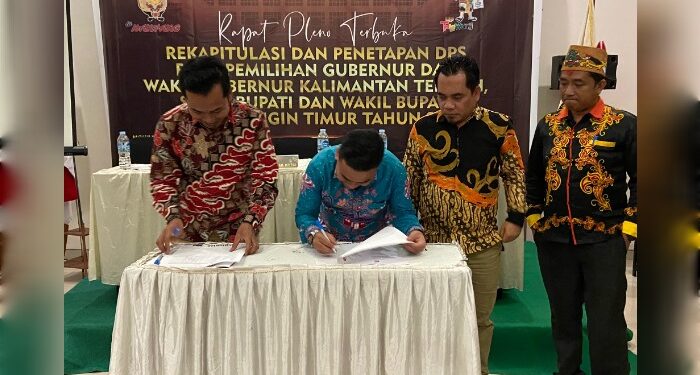 Foto:DOK/MATA KALTENG - Pleno rekapitulasi dan penetapan DPS pada pemilihan Gubernur dan Wakil serta Bupati dan Wakil Bupati Kotim tahun 2024 beberapa waktu lalu.