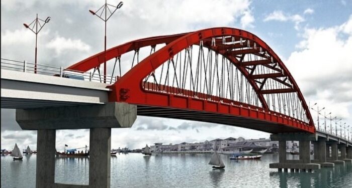 FOTO : MATAKALTENG - Desain Jembatan Mentaya nantinya.