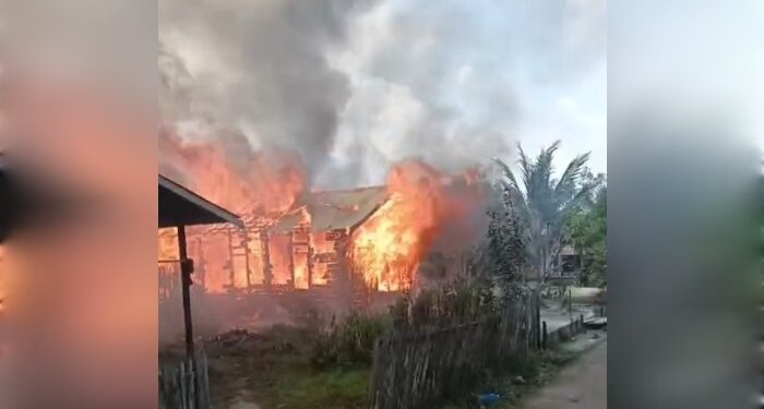 FOTO: IST/MATAKALTENG- Kebakaran di wilayah Kota Besi pada Rabu, 18 September 2024.