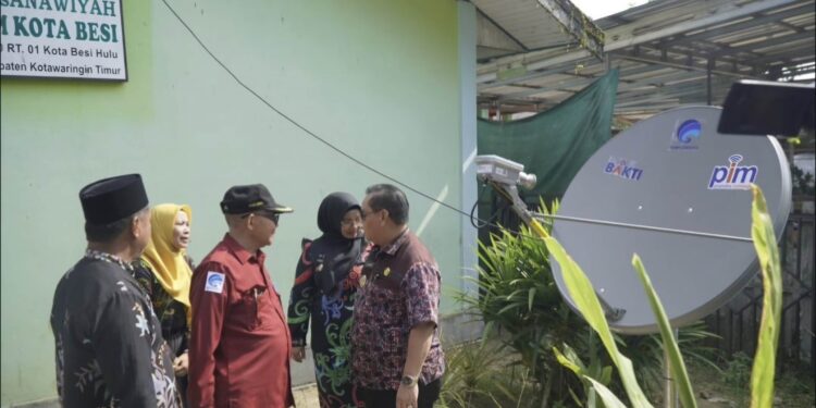 Foto:IST/MATA KALTENG - Peluncuran layanan internet gratis di MTS Darussalam Kecamatan Kota Besi, Kotim, 19 September 2024.