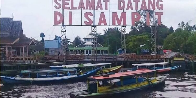 FOTO: IST/MATA KALTENG - Dermaga penyeberangan menuju Kecamatan Seranau.