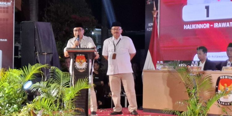 Foto: DIAN/MATA KALTENG - Pasangan nomor urut 2 Pilkada Kotim, Sanidin-Siyono.