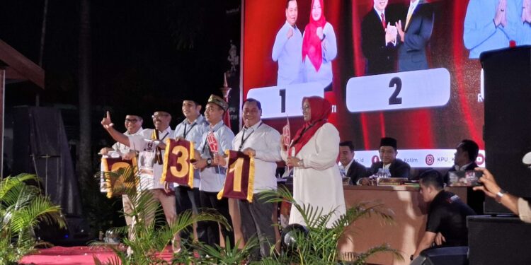 Foto:DOK/MATA KALTENG - Suasana penetapan nomor urut Pasangan calon Pilkada Kotim 2024 belum lama ini.
