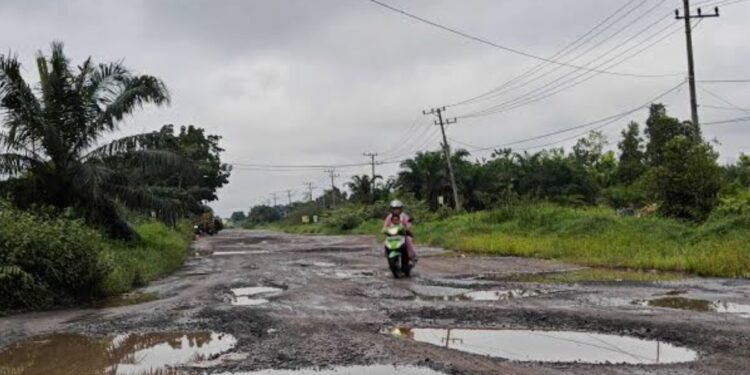 FOTO : DOK DEVIANA/MATAKALTENG - Kondisi jalan Lingkar selatan