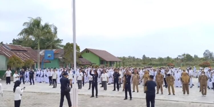 Foto: IST/MATA KALTENG - Pembukaan Kemenkeu Mengajar ke 9 di SMPN 8 Sampit, 10 Oktober 2024.
